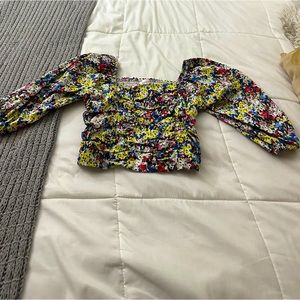 Cropped A-line Boutique top